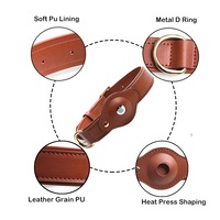 GPS de haute qualité en cuir véritable, pour chien et chat, étiquette autocollante, collier de chien de compagnie, Anti-perte, localisateur