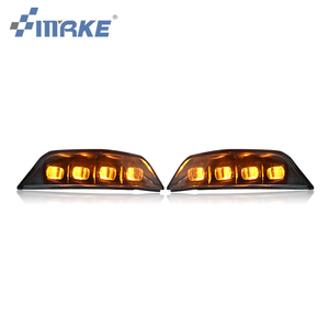 Smrke – couvercle <span class=keywords><strong>de</strong></span> phare antibrouillard avant avec Drl Led pour Ford <span class=keywords><strong>Mustang</strong></span> 2015 <span class=keywords><strong>2016</strong></span> 2017 <span class=keywords><strong>feux</strong></span> <span class=keywords><strong>de</strong></span> <span class=keywords><strong>jour</strong></span> - Product Image 1