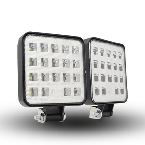 Square <b>Led</b> <b>Work</b> <b>Light</b> 19 <b>Led</b> White <b>Light</b> Aluminum Alloy For Car Retrofit Upgrade - Product Image 1