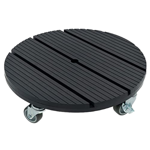 Pots à fleurs en WPC ronds et carrés composites personnalisés, design contemporain, jardinières <span class=keywords><strong>de</strong></span> <span class=keywords><strong>terrasse</strong></span> avec base à poulie pour une utilisation intérieure et extérieure - Product Image 1