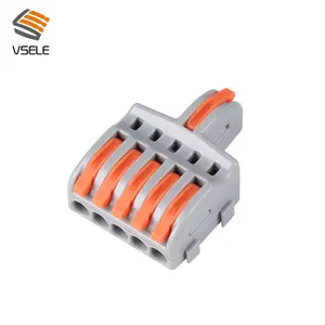 32A 5p 3p 8 broches ressort rapide rapide Compact épissure fil levier écrous épissure borniers électriques connecteurs d'épissure compacts