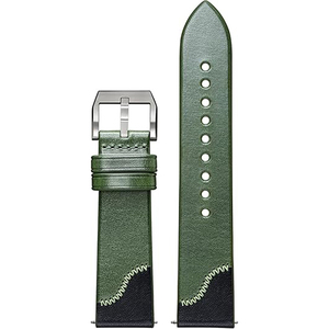 Correa de reloj de cuero de grano completo con costuras laterales para <span class=keywords><strong>hombre</strong></span>, compatible con relojes <span class=keywords><strong>Garmin</strong></span> - Product Image 2