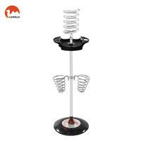 Lampu Tanda Putar Tiang Tukang Cukur Profesional untuk Luar Ruangan, Lampu LED Modern untuk Salon Rambut, Lampu Barbering untuk Dinding