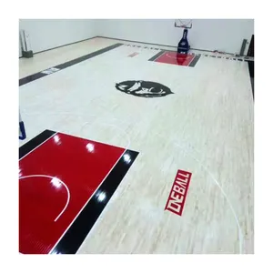 बास्केटबॉल दृढ़ लकड़ी का फर्श कोर्ट इनडोर पोर्टेबल लकड़ी प्लाईवुड रबर जिम फुटसल मेपल अटैक बीडब्ल्यूएफ अनुमोदित स्क्वैश