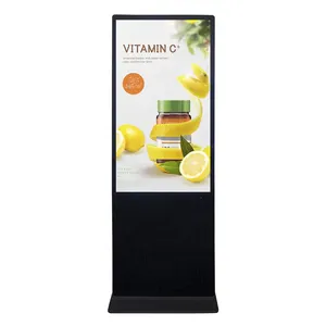 32/43/50/55/65 Inch Full Vertical Advertising Screens Display Floor Stand Totem With CMS laptop Control for Advertising