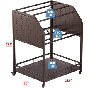 Simple bedside table, narrow <b>storage</b> rack, snack <b>cart</b>, movable sofa side table (free shipping) - customizable. - Product Image 3