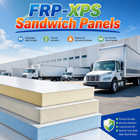 Panneaux sandwich en fibre de verre FRP XPS pour camions frigorifiques, remorques, camping-cars, caravanes, isolation thermique légère, imperméable