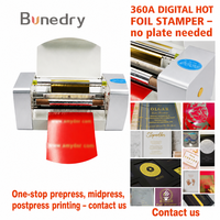 Imprimante numérique à ruban électrique Bonedry 360A, machine de marquage à chaud automatique, nouvelle impression rapide pour l'impression de cartes, d'étiquettes et de logos