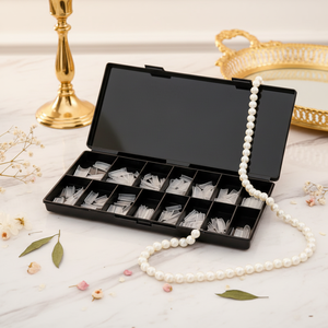 Boîte de faux ongles en acrylique Winsome Beauty, vente en gros, fournitures de salon, 600 pièces, pré-conçues, demi-couverture, carrées, <span class=keywords><strong>ballerine</strong></span> - Product Image 1