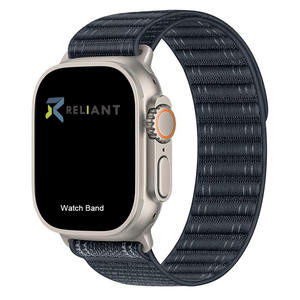 Correa de Nailon Tejida Ondulada Gruesa Ajustable de Buena Calidad para Reloj <span class=keywords><strong>Apple</strong></span> (WB1141T) - Product Image 1