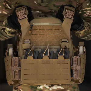1000D Nylon Multicam Tactic Equip Laser Cut Molle Vest Durable Adjustable Plate Carrier Tactical Vest