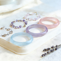 Bracelet en perles de cristal naturel avec breloque trèfle à quatre feuilles, bracelet œil de chat empilable, bijoux de main en gros pour femme, cadeau