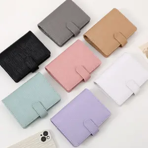 Yihe Hot 10 Colored Epi Saffiano Leather Silver Ring A7 Mini Portable Organizer Planner Wallet Binder With Dashboard Available