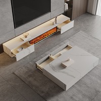 Cheminée électrique LED moderne en acier pour intérieur, 20W, avec télécommande, musique Bluetooth et simulation de flamme, insert pour villa