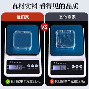 Transparent Nail Art Storage Box Rectangle Flip Top Desktop Display Case Jewelry Organizer Covered Finish Product Packaging - Product Image 4