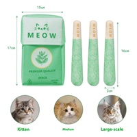 Lot de 3 bâtonnets à mâcher au chatteau d'Inde pour chat, emballage en boîte, jouets pour chat pour une haleine fraîche, jouet à mâcher naturel au chatteau d'Inde pour chats