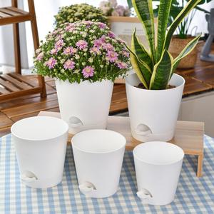 5 pezzi vasi quadrati smaltati ecologici per piante da giardino per interni ed esterni da giardino per interni ed esterni - Product Image 6