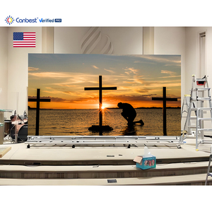 Canbest fiw p2.5 2.5 mét 4480x1920 mét 14.7x7.88ft trong nhà LED Video tường Màn hình hiển thị cho Nhà thờ Backdrop trong USA - Product Image 2
