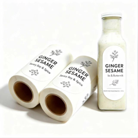 Autocollants alimentaires personnalisés, imperméables, durables, résistants à l'huile, étiquettes pour bouteilles de condiments, pour vinaigrette, étiquettes de bouteilles de haute qualité