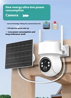 Caméra de sécurité solaire COSFLOW, extérieure, étanche, longue autonomie, batterie basse consommation, 4G SIM, vision nocturne, suivi de mouvement humain