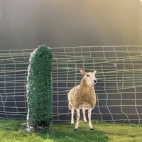 Valla de Red Eléctrica antidepredadora semirrígida de primera calidad para aves de corral, valla eléctrica premontada portátil para pollos, ovejas y cabras