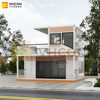Maison conteneur pliable à deux étages 20FT 40FT, extensible, préfabriquée, modulaire, pliable, portable, duplex pour hôtel