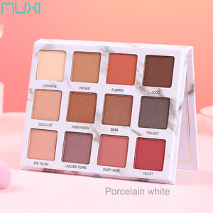 Profesional de mármol pigmentada paleta de sombra de ojos maquillaje 12 color arco iris de sombra de ojos Etiqueta - Product Image 3