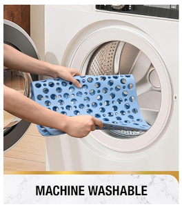 <span class=keywords><strong>Tapis</strong></span> <span class=keywords><strong>de</strong></span> bain <span class=keywords><strong>antidérapant</strong></span> en TPR 28x15 pouces Drainage efficace Ventouses Facile à nettoyer - Product Image 6