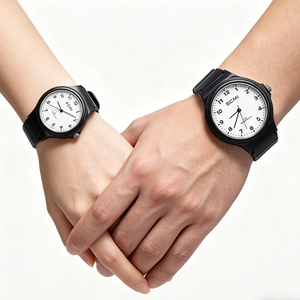 Orologi al Quarzo per Coppie, Uomo e Donna, Resistenti all'Acqua 50M, Set <span class=keywords><strong>Regalo</strong></span> per Anniversario e San Valentino - Product Image 2