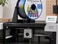 Filament PLA Soie Yiqiu3D Bicolore et Tricolore 1,75 mm, Effet Métallique Laser, 8 Combinaisons de Couleurs pour Bambu Lab Creality Anycubic