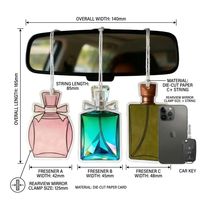 Désodorisant de voiture suspendu en papier, naturel, tendance, taille personnalisée, parfum agrumes, élimination des odeurs, aromathérapie