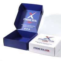 Boîte d'expédition en carton ondulé personnalisée avec logo imprimé, boîte d'expédition pour colis aériens, emballage e-commerce, boîte en papier pliable