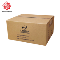 Baoren Individuell Bedruckte Gestanzte Umweltfreundliche Recycelbare Wellpappe-Schlitzboxen mit Griff für Bekleidungs-E-Commerce-Verpackungen