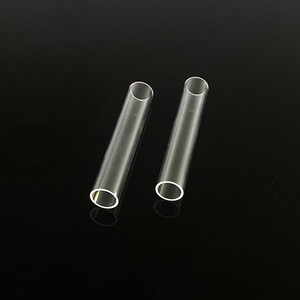 Büyük çaplı şeffaf kuvars borosilikat cam tüp yuvarlak kaynaşmış silika kabarcık boru bükme ve kaynak için - Product Image 2