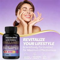 Vente directe d'usine, capsules de beauté antioxydantes blanchissantes avec collagène, vitamine C, biotine et multi-collagène, 90 unités