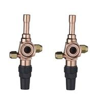 Pièces de compresseur de connexion de réfrigération de Service d'angle de diaphragme de solénoïde de vanne de Rotalock de débit réglable à vendre