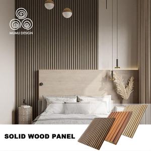 MUMU Villas Panneaux muraux <span class=keywords><strong>en</strong></span> bois massif composite 3D modernes, lattes de bois fabriquées <span class=keywords><strong>en</strong></span> Chine, pour les murs - Product Image 4