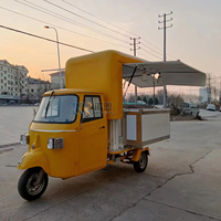 Camión de Comida Móvil Tipo APE Tuk Tuk, Remolque de Espresso Piaggio Ape, Camiones Piaggio en Venta en EE. UU., Carrito de Café
