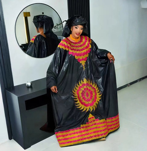 Robe Africaine Originale <span class=keywords><strong>Bazin</strong></span> Riche <span class=keywords><strong>Boubou</strong></span> Dashiki pour <span class=keywords><strong>Femme</strong></span>, en Coton Respirant, Imprimé Parfumé, Style Traditionnel Malien, Idéale pour Mariage et Été - Product Image 4