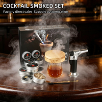 Kit Fumeur à Whisky Très Vendu, Torche à Fumer le Bourbon, Copeaux de Bois, Outil Essentiel pour Bar à Domicile, Outil de Barman pour les Amateurs de Whisky, Cadeau pour Hommes