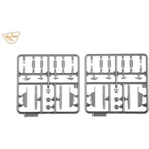 Kit de modèle en plastique transparent pour drone MQ-1C à l'échelle 1/48 avec pièces photoémaillées, gris, 113 pièces - Product Image 6