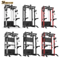 Système de poulies en acier à double poids, station multifonction, bras Tornado, rack de musculation conçu pour usage commercial, respectueux de l'environnement