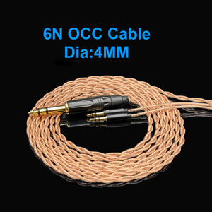 สินค้ามาใหม่ OCC 6.35ถึงสายหูฟังแบบเสียบคู่3.5เหมาะสำหรับ Hifiman HE400 HE400IANANDA <span class=keywords><strong>SUND</strong></span> ARA - Product Image 4