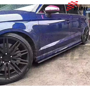 ชุดแต่งสเกิร์ตข้างคาร์บอนไฟเบอร์ สไตล์เท่ สำหรับ <span class=keywords><strong>Audi</strong></span> RS3 A3 <span class=keywords><strong>S3</strong></span> 2014-2020 รุ่น <span class=keywords><strong>Sport</strong></span> Three Box Sedan - Product Image 5
