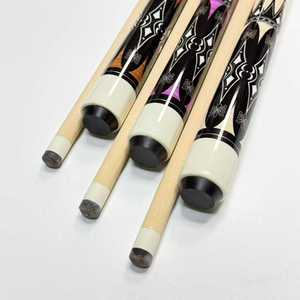 Queue de billard deux pièces légère de haute qualité, 21 oz, en érable canadien, joint en acier inoxydable, embout de 13 mm, poignée brillante, personnalisable - Product Image 4