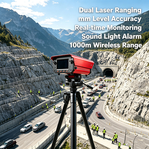 Capteur laser <span class=keywords><strong>de</strong></span> surveillance <span class=keywords><strong>de</strong></span> déplacement au sol pour grottes <span class=keywords><strong>de</strong></span> stockage <span class=keywords><strong>de</strong></span> gaz, précision mm, IP66, sans fil, son et lumière, détection <span class=keywords><strong>de</strong></span> dépression <span class=keywords><strong>de</strong></span> surface - Product Image 1