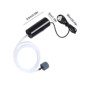 Pompe à oxygène pour aquarium portable mini USB rechargeable en plastique écologique 5L Pompe à air silencieuse Sacs Fournitures pour aquarium Salon - Product Image 6