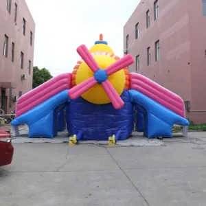 Inflatable bounce aeroplane Bounce House submarine slide