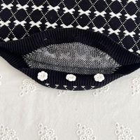 Ensemble bébé fille tendance automne Angou, célébrité d'Internet, petit style, cardigan en tricot, barboteuse à bretelles, tenue bébé