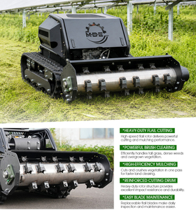Robot tondeuse à fléaux diesel, largeur de coupe 1000 mm, télécommandée, sur chenilles, tête de coupe à dents de <span class=keywords><strong>castor</strong></span> - Product Image 2